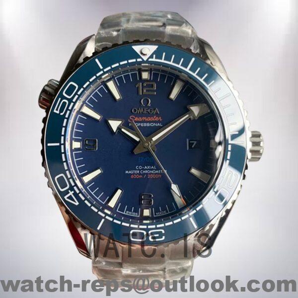 Omega Seamaster Men 44 mm 215.30.44.21.03.001 Bracelet Silver-tone Watch 6