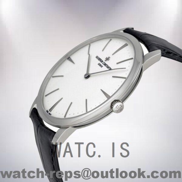 Vacheron Constantin Patrimony 42mm Men 4100U/000G-B181 Automatic Leather Strap Watch - Image 4