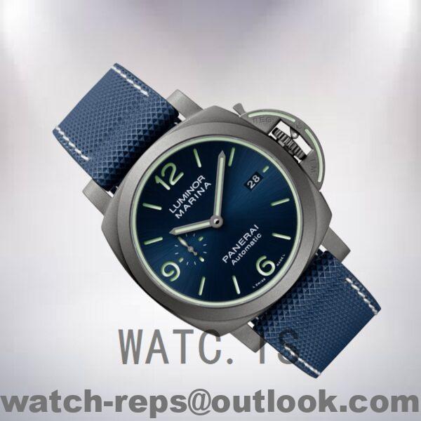 Panerai Luminor Marina Men's 44mm PAM01117 Automatic Blue Dial Watch - Image 3