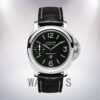 Panerai Luminor Marina 44mm PAM01005-001 Men's Black Dial Leather Strap Watch - Image 2