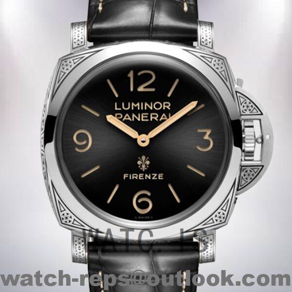 Panerai Luminor Men's PAM00972 44mm Leather Strap Watch