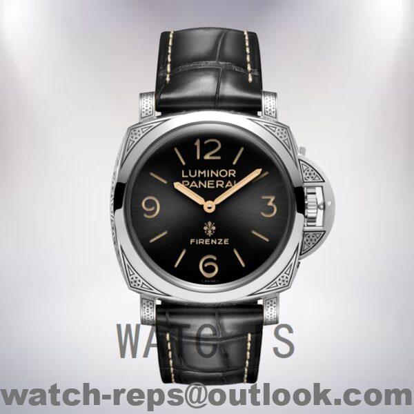 Panerai Luminor Men's PAM00972 44mm Leather Strap Watch - Image 2