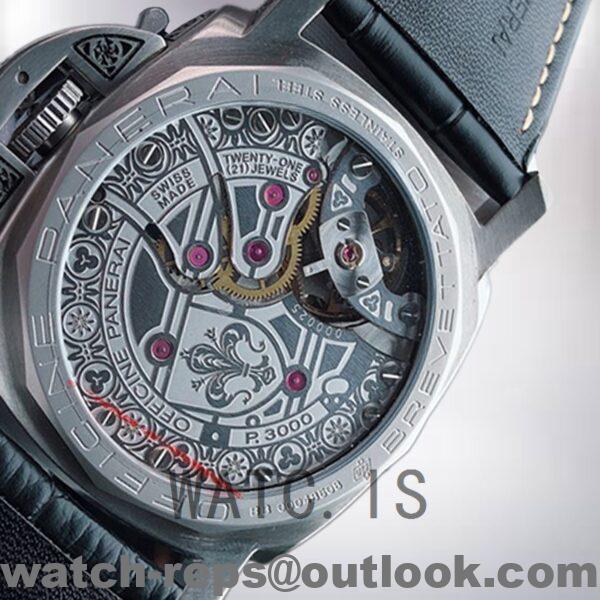 Panerai Luminor Men's PAM00972 44mm Leather Strap Watch - Image 3
