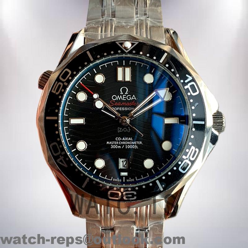 Omega Seamaster Men 42mm 210.22.42.20.01.002 Silver-tone Black Dial Watch 2