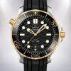 Omega Seamaster 41mm Men 210.22.42.20.01.001 Rubber Band Silver-tone Watch
