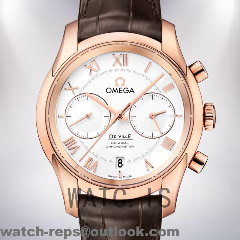 Omega De Ville 432.53.40.21.02.001 42mm Men Rose Gold-tone Automatic Watch 3