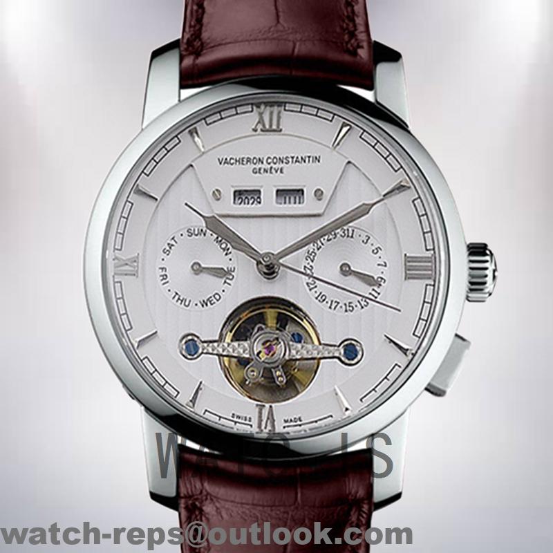 Vacheron Constantin Harmony Men HarmonyWAL-001 41mm Leather Strap Watch 2