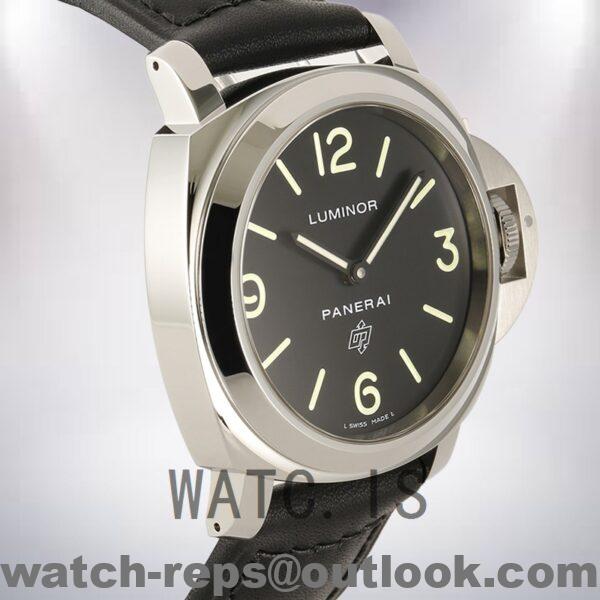 Panerai Luminor PAM01000 44mm Men's Leather Strap Black Dial Watch - Image 4
