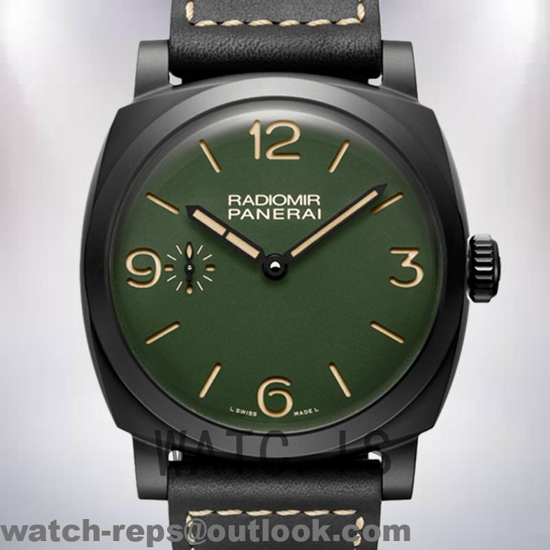 Panerai Radiomir 44mm PAM00992 Men’s Leather Strap Black Dial Watch 2