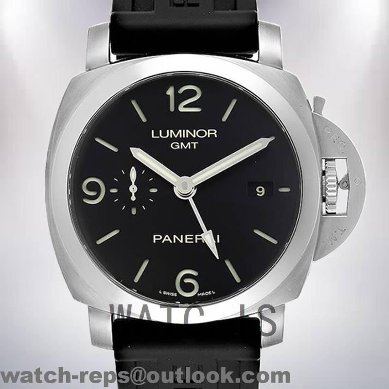 Panerai Luminor GMT Men’s PAM00320-001 44mm Automatic Black Dial Watch 3