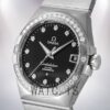 Omega Constellation 123.55.38.21.51.001 38mm Men Black Dial Silver-tone Watch - Image 3