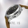 Panerai Luminor Marina 44mm Men's PAM00590 Leather Strap Black Dial Watch - Image 3
