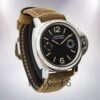 Panerai Luminor Marina 44mm Men's PAM00590 Leather Strap Black Dial Watch - Image 4
