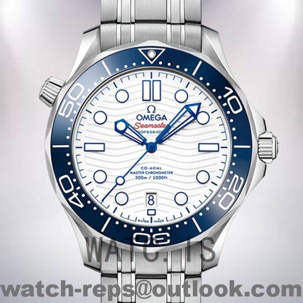 Omega Seamaster 42mm 522.30.42.20.04.001 Men Bracelet White Dial Watch