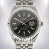 Rolex Datejust 116334BKSJ 41mm Men's Silver-tone Oyster Bracelet Watch