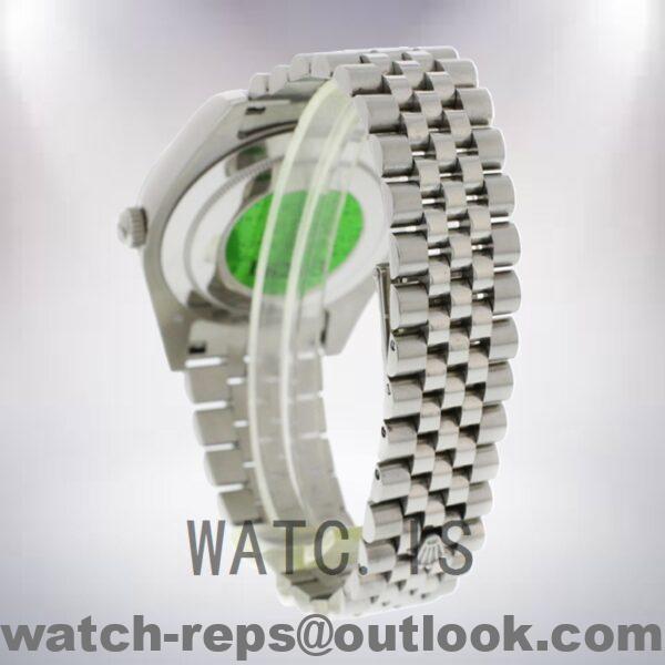 Rolex Datejust 116334BKSJ 41mm Men's Silver-tone Oyster Bracelet Watch - Image 4