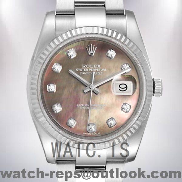 Rolex Datejust 36mm Men's 116234BKMDO Oyster Bracelet Watch