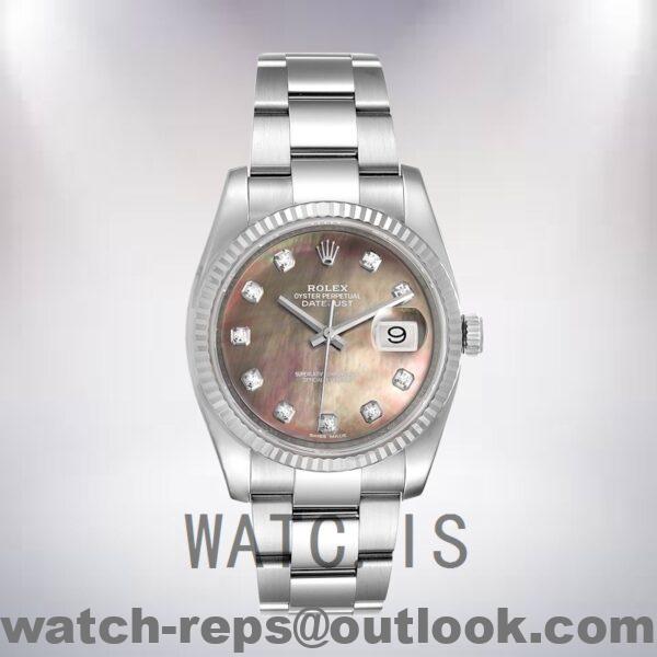 Rolex Datejust 36mm Men's 116234BKMDO Oyster Bracelet Watch - Image 2