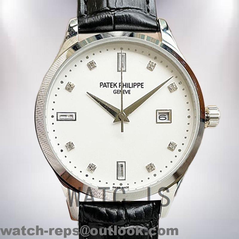 Patek Philippe Calatrava 5153G-001-1 Men’s 40mm White Dial Automatic Watch 3