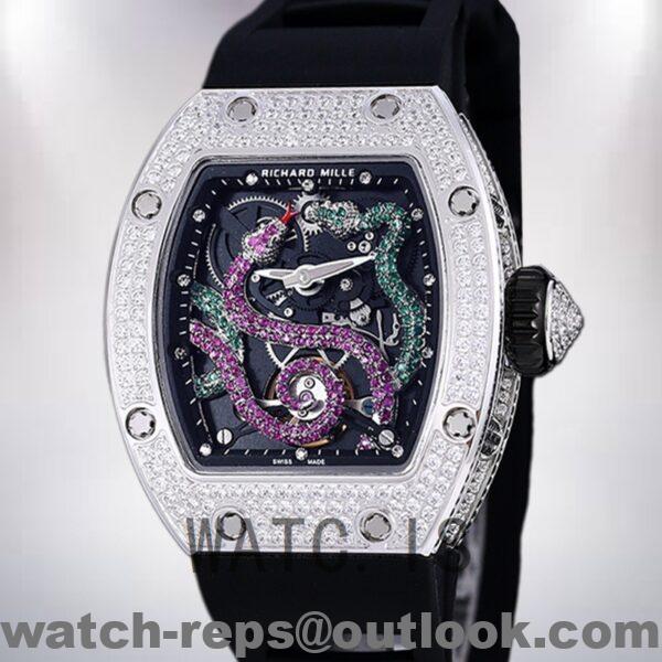 Richard Mille RM 026 RM 026-006 45*39mm Unisex Silver Watch 4