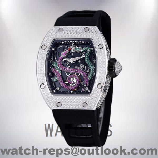 Richard Mille RM 026 RM 026-006 45*39mm Unisex Silver Watch 5