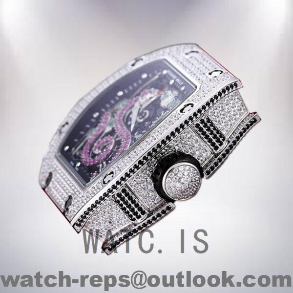 Richard Mille RM 026 RM 026-006 45*39mm Unisex Silver Watch 6