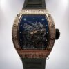 Richard Mille RM035 Around 50*45mm Men RM035-001 Transparent Dial Rubber Band Watch