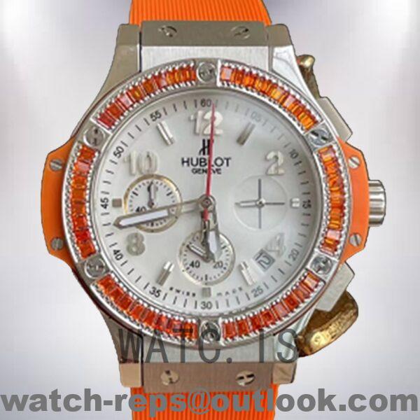 Hublot Big Bang 341.PO.2010.LR.1906 38mm Ladies Silver-tone White Dial Watch