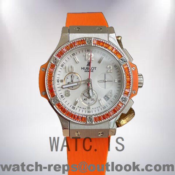 Hublot Big Bang 341.PO.2010.LR.1906 38mm Ladies Silver-tone White Dial Watch - Image 2
